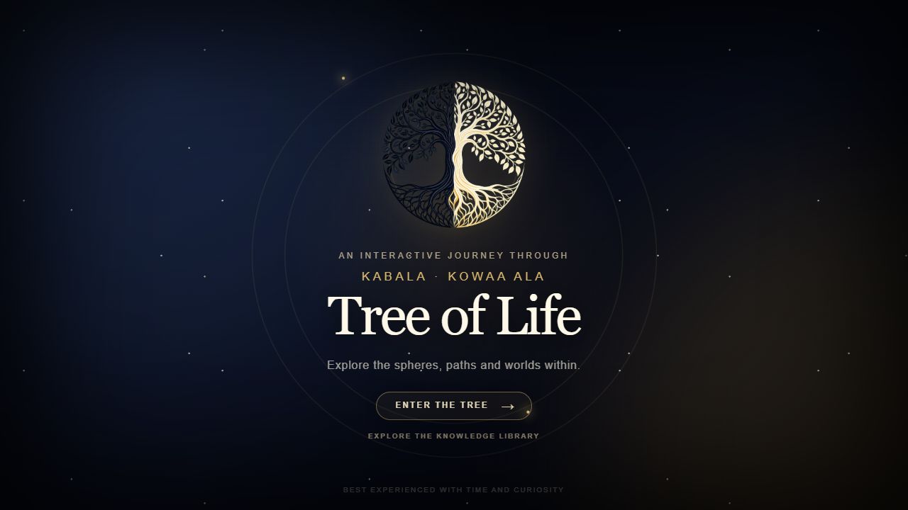 Kabala Kowaa Ala interactive Tree of Life entrance